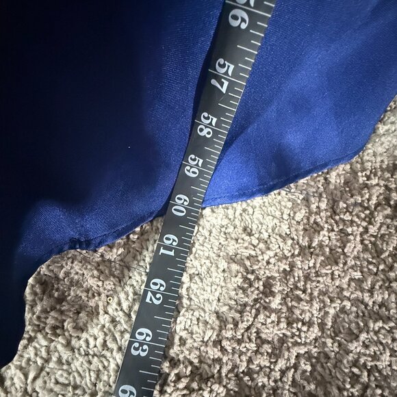 📌Speechless Navy Blue Embellished Rhinestone Straps Bridesmaid - Prom Dress - Picture 8 of 16